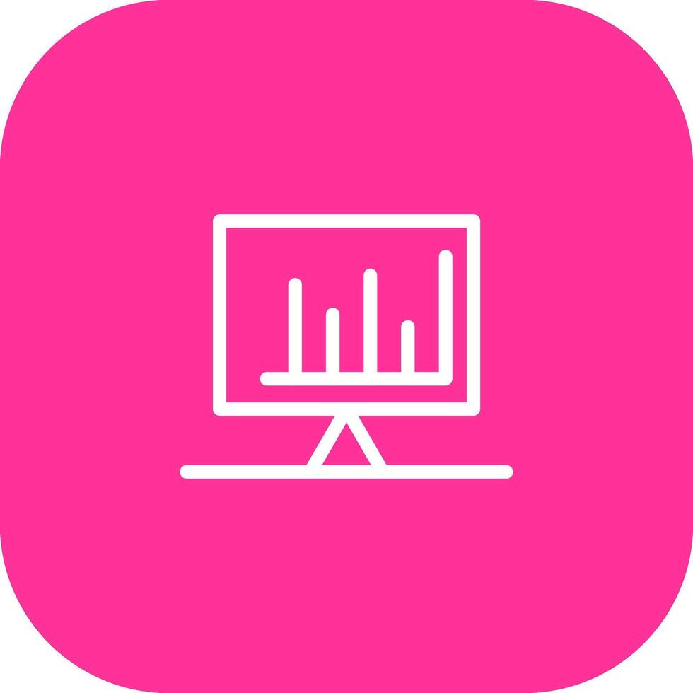 Checked Bar Graph Vector Icon