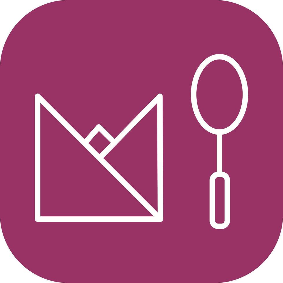 Spoon and Napkin Vector Icon