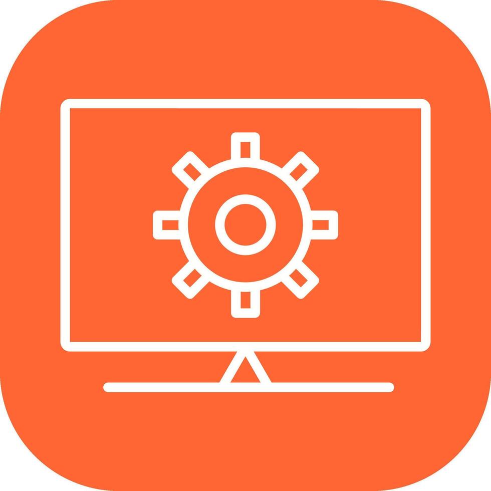 Computer Settings Vector Icon