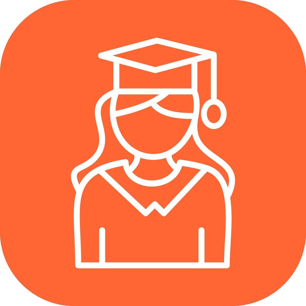 Female Graduate Vector Icon