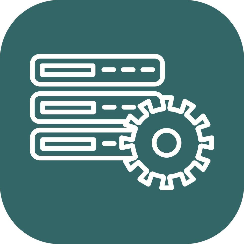 Database Setting Vector Icon