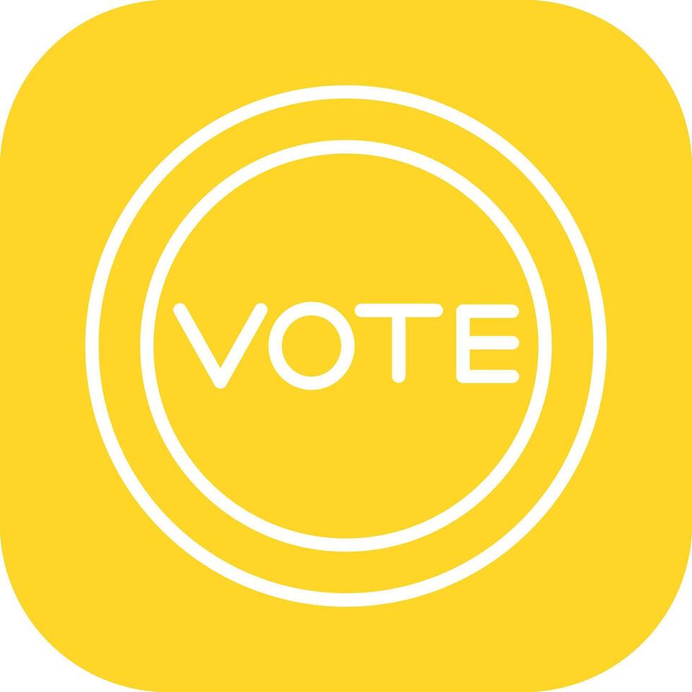 icono de vector de enlace de voto