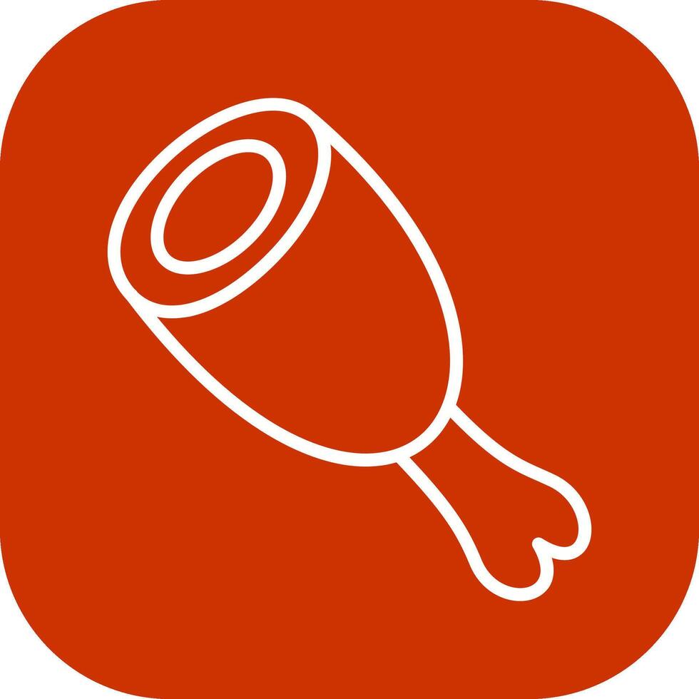 Cooked Ham Vector Icon