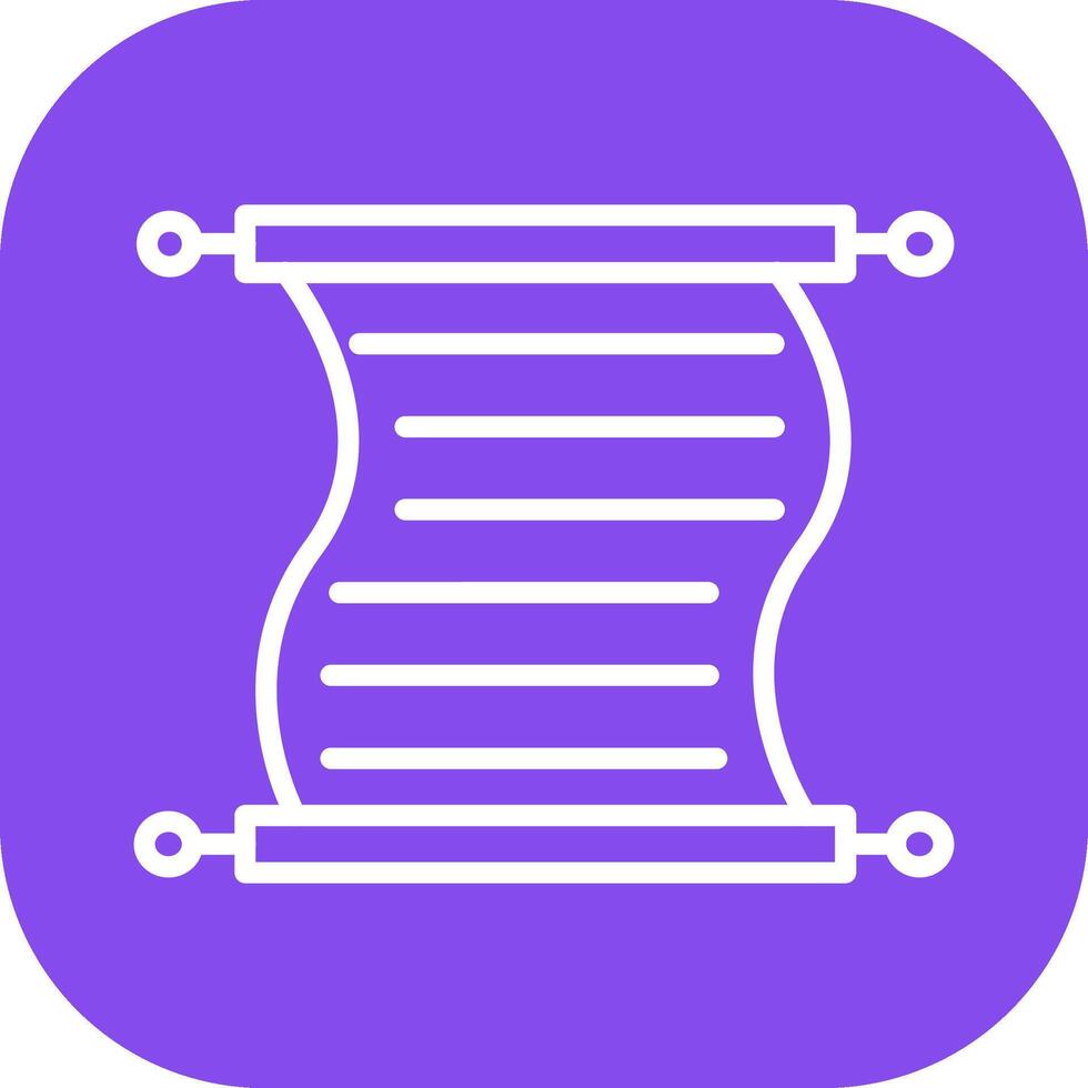 Scroll of Paper Vector Icon