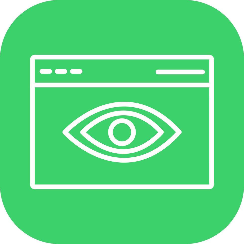 Web Visibility Vector Icon