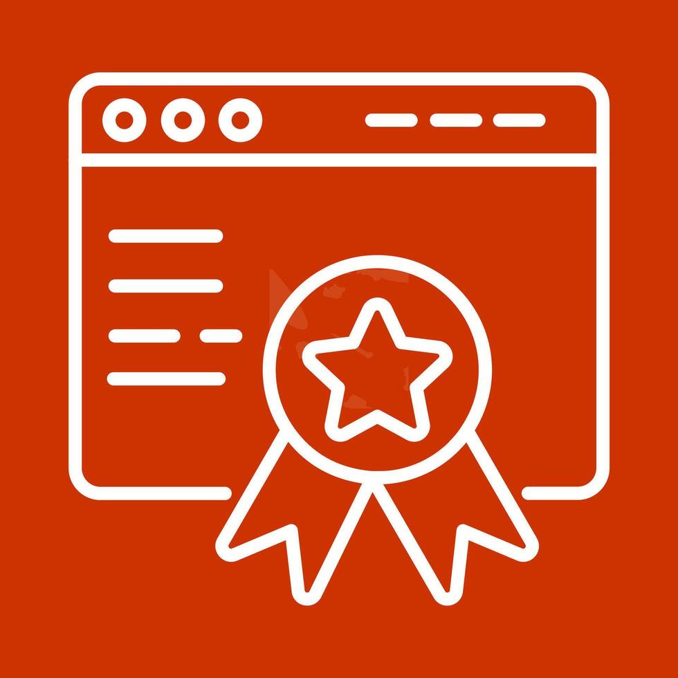 Web Award Vector Icon