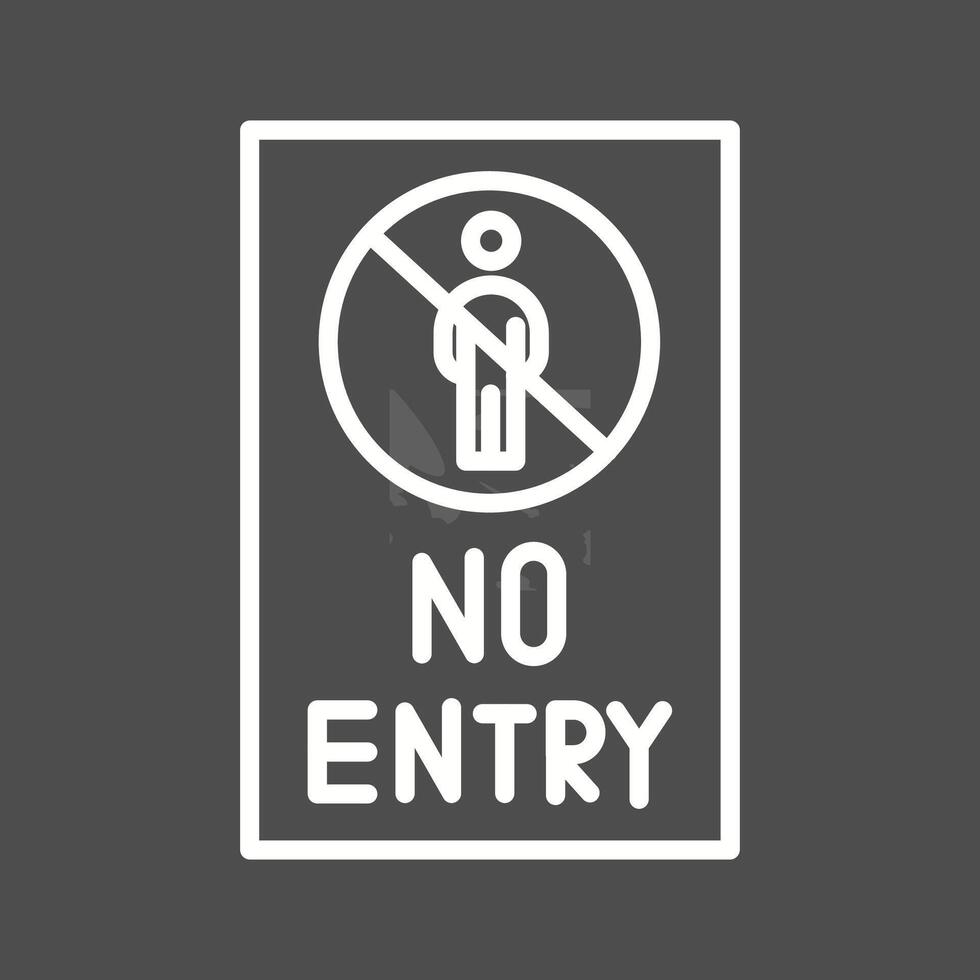 No Entry Sign Vector Icon