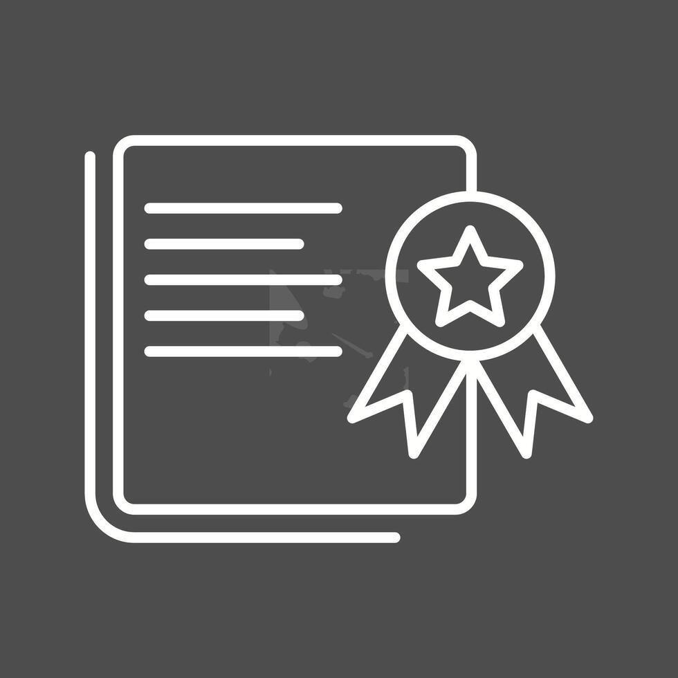 icono de vector de certificación