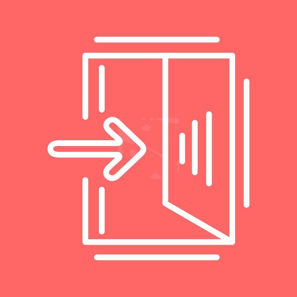 Exit Sign Vector Icon