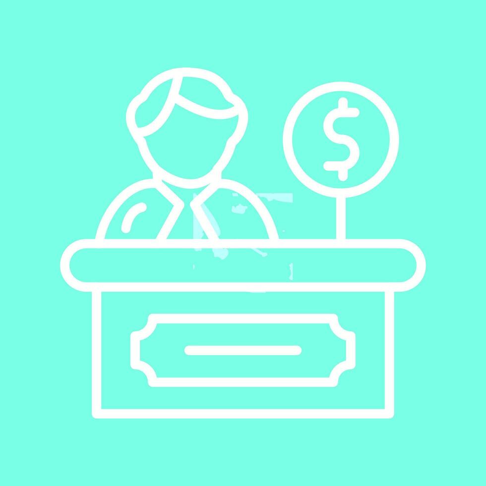 Cashier Vector Icon