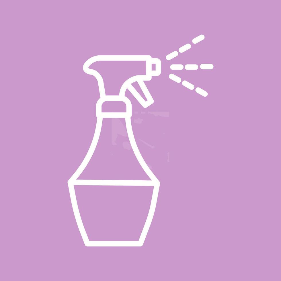 Water Spray Bottle Vector Icon