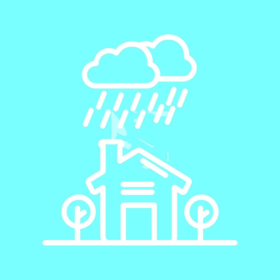 icono de vector de lluvia