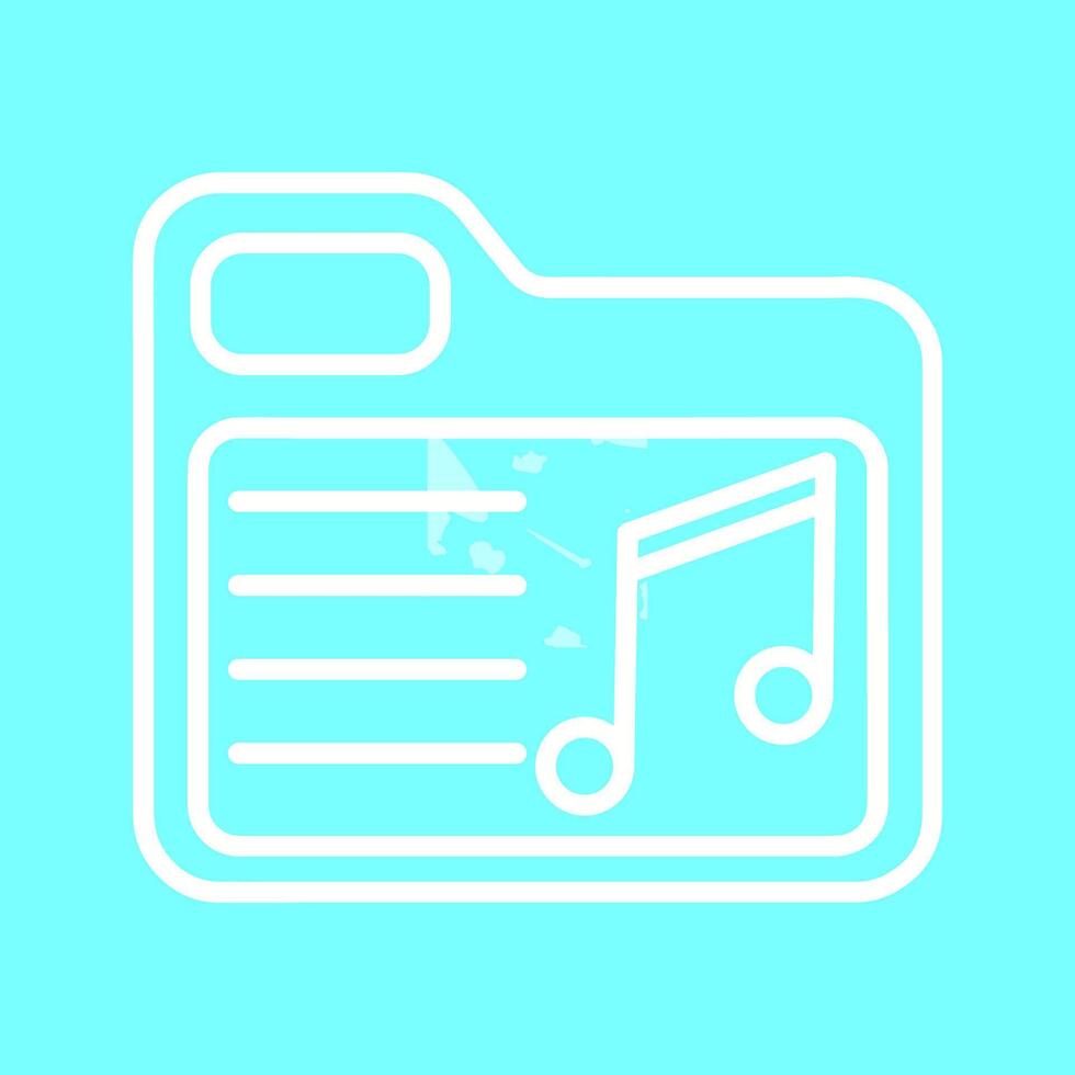 Music Folder Vector Icon