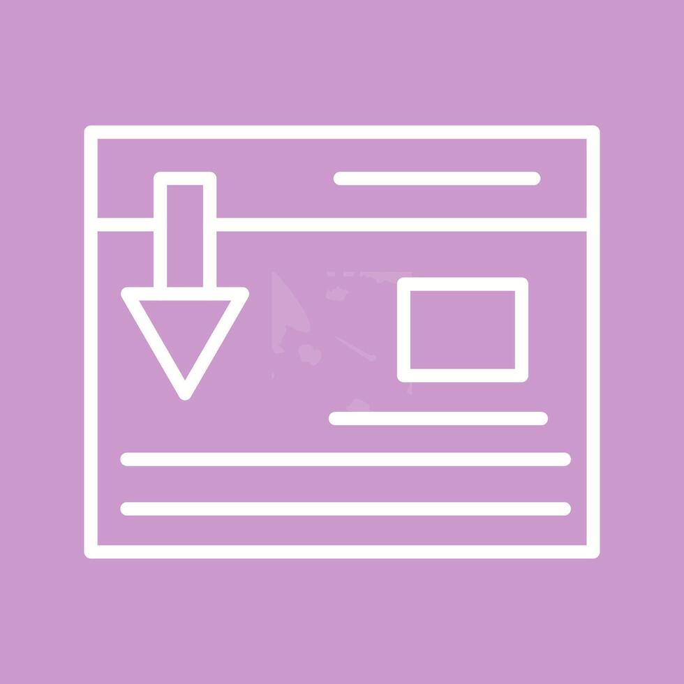Landing Page Vector Icon