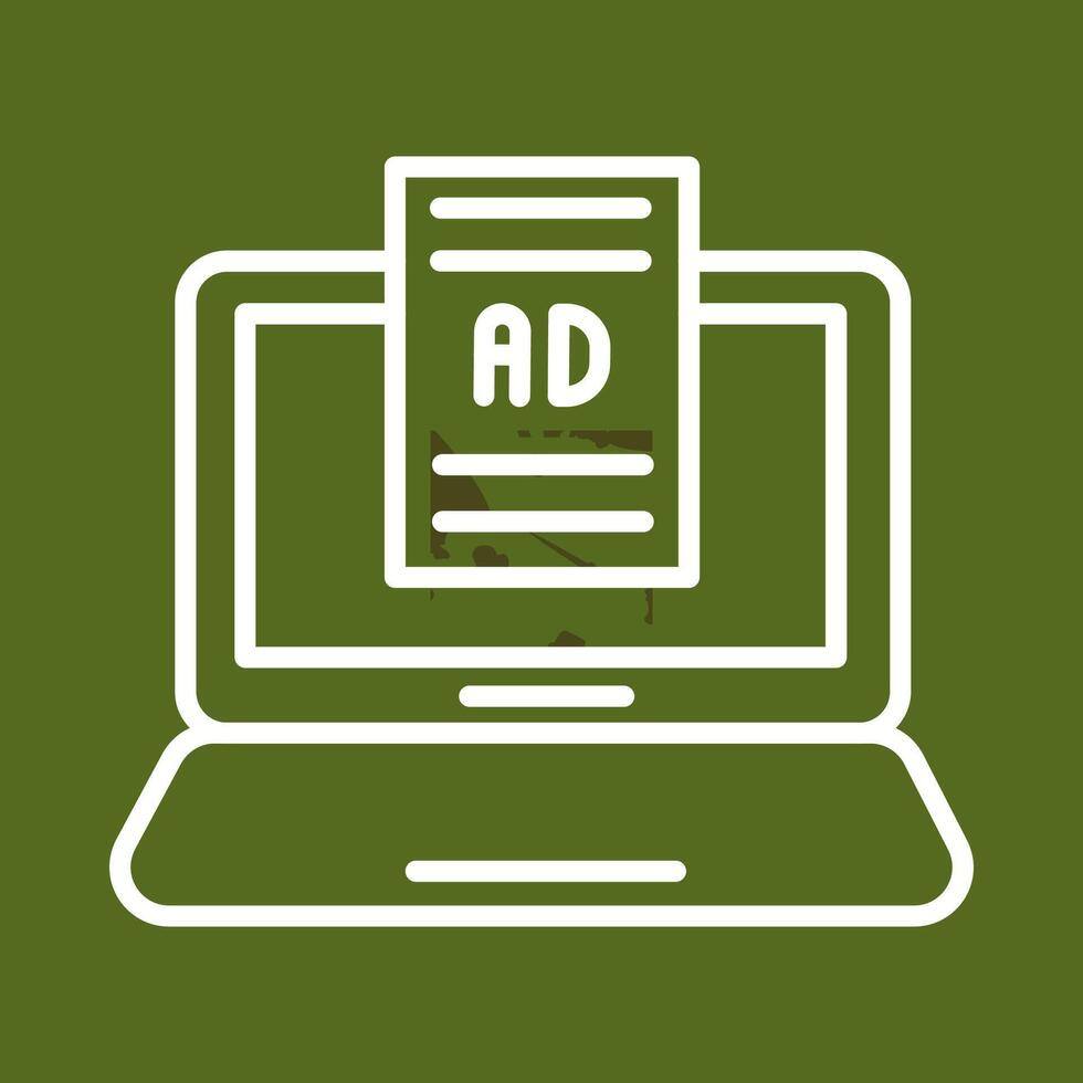 Internet Ads Vector Icon