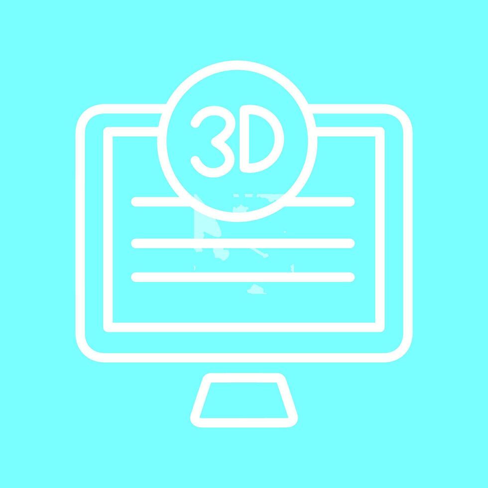 3D Quality Screen Vector Icon