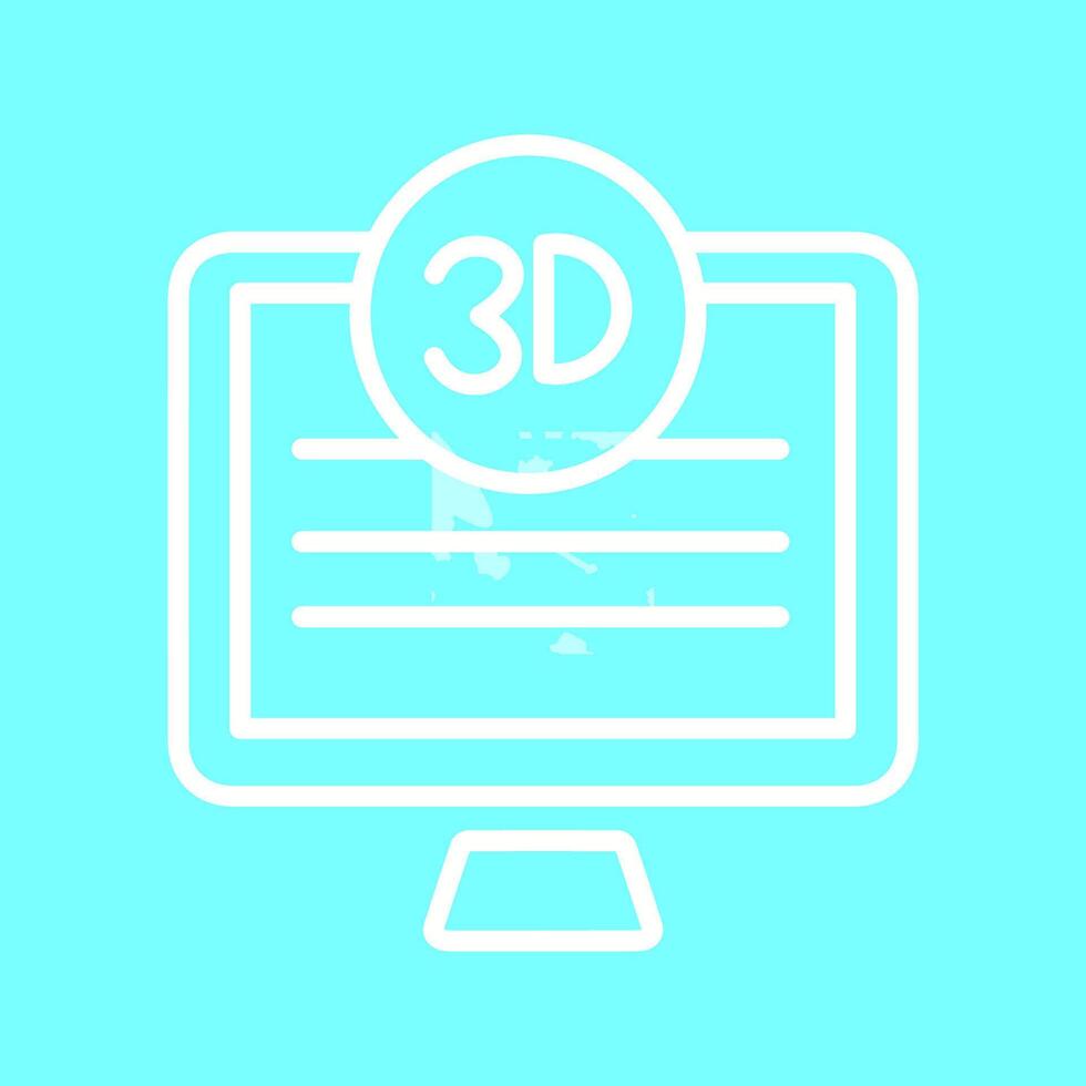 3D Quality Screen Vector Icon