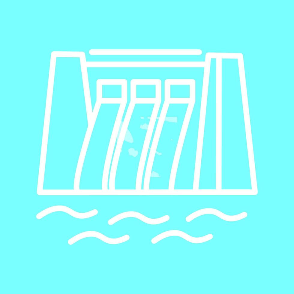 Water Dam Vector Icon
