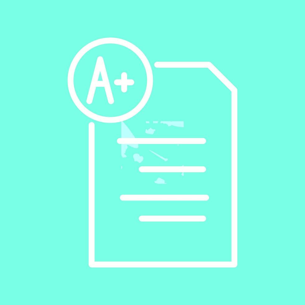 Graded Paper Vector Icon