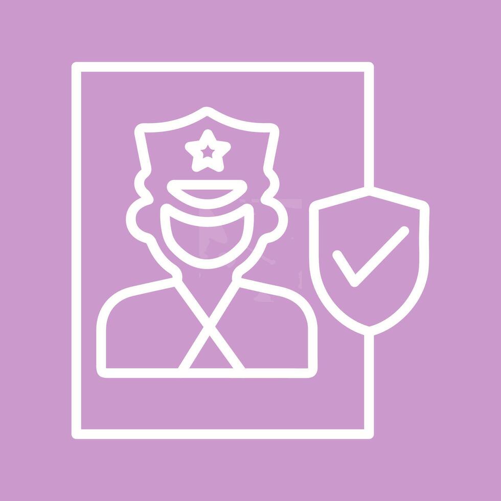 Cinema Security Guard Vector Icon