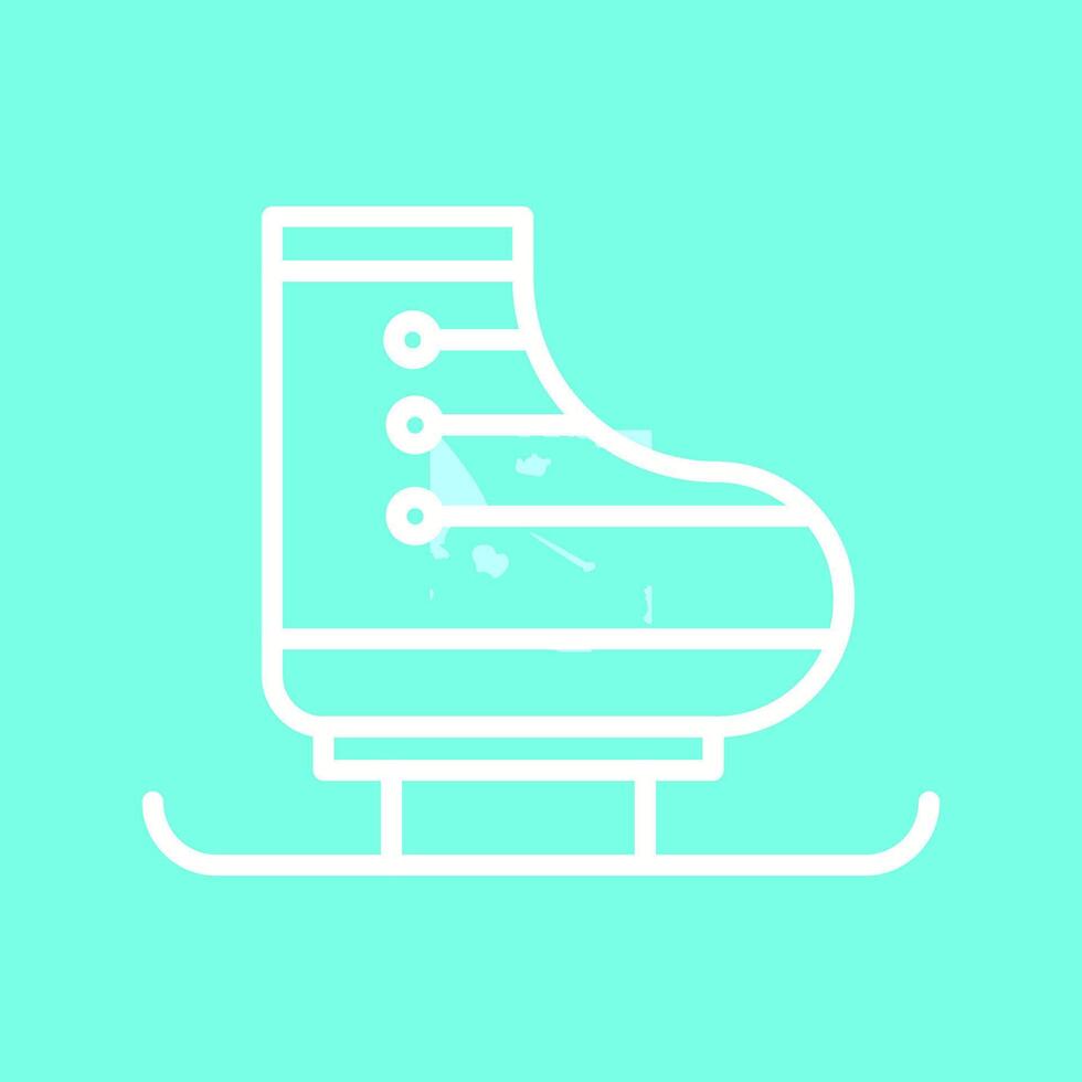 icono de vector de patinaje sobre hielo