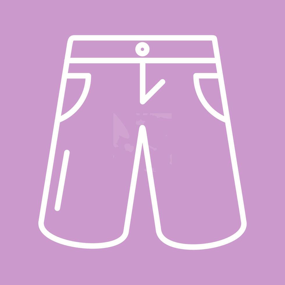 icono de vector de pantalones cortos