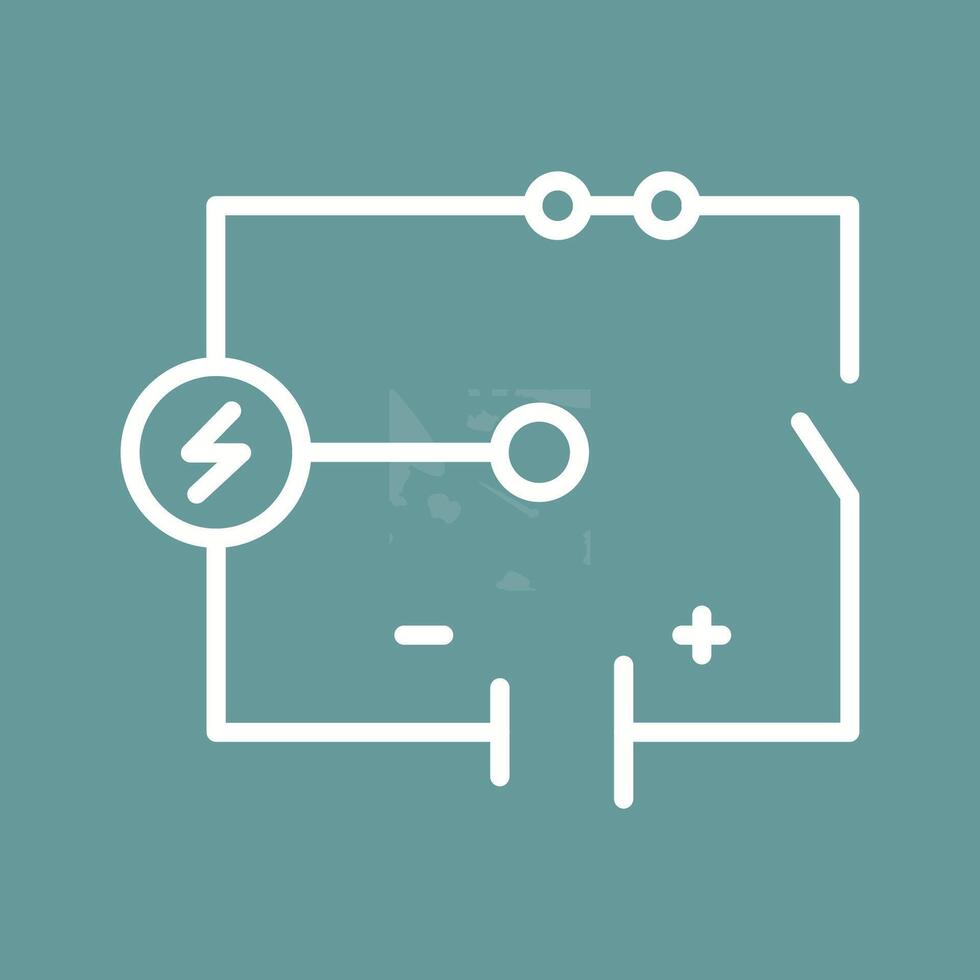 icono de vector de circuito eléctrico