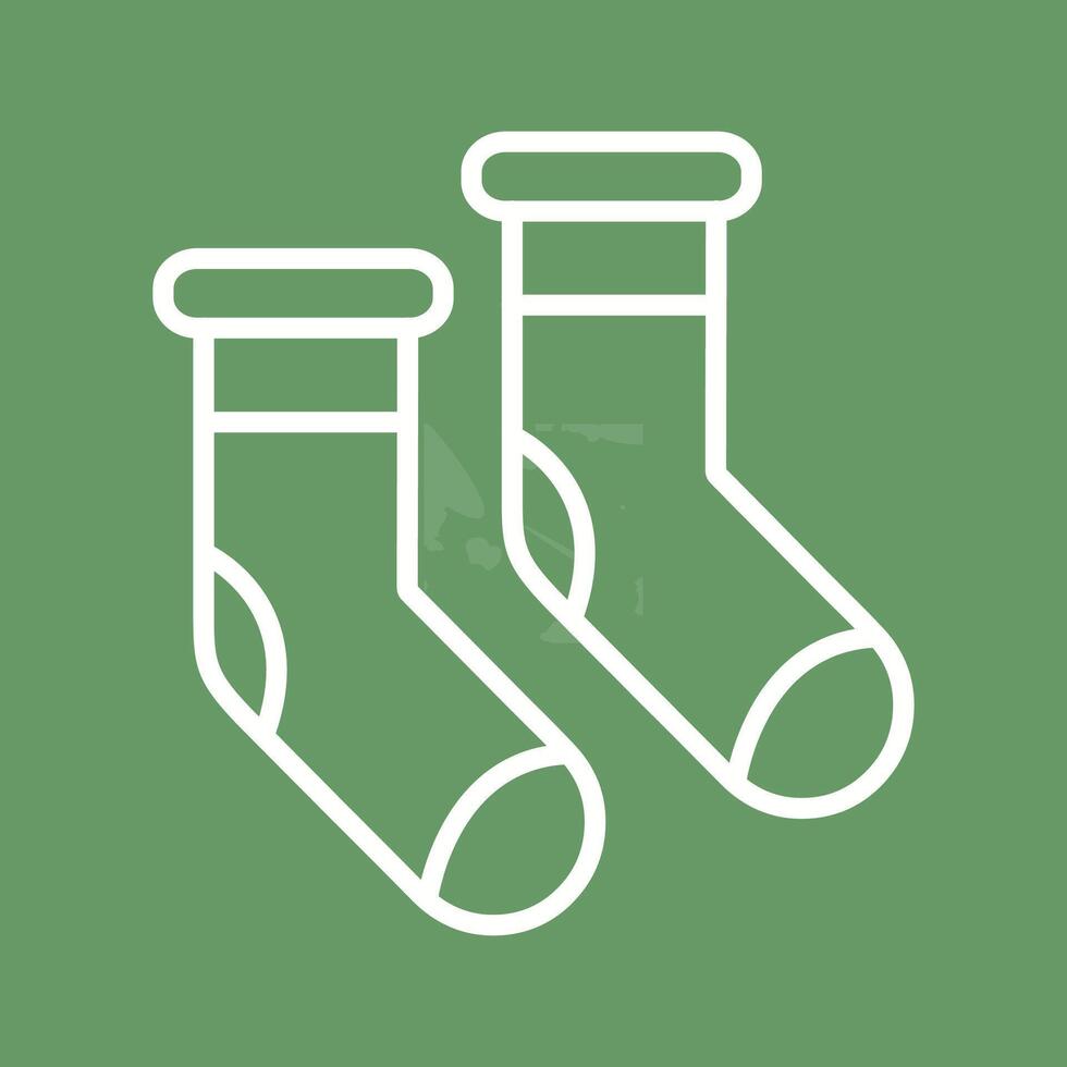 Winter Socks Vector Icon