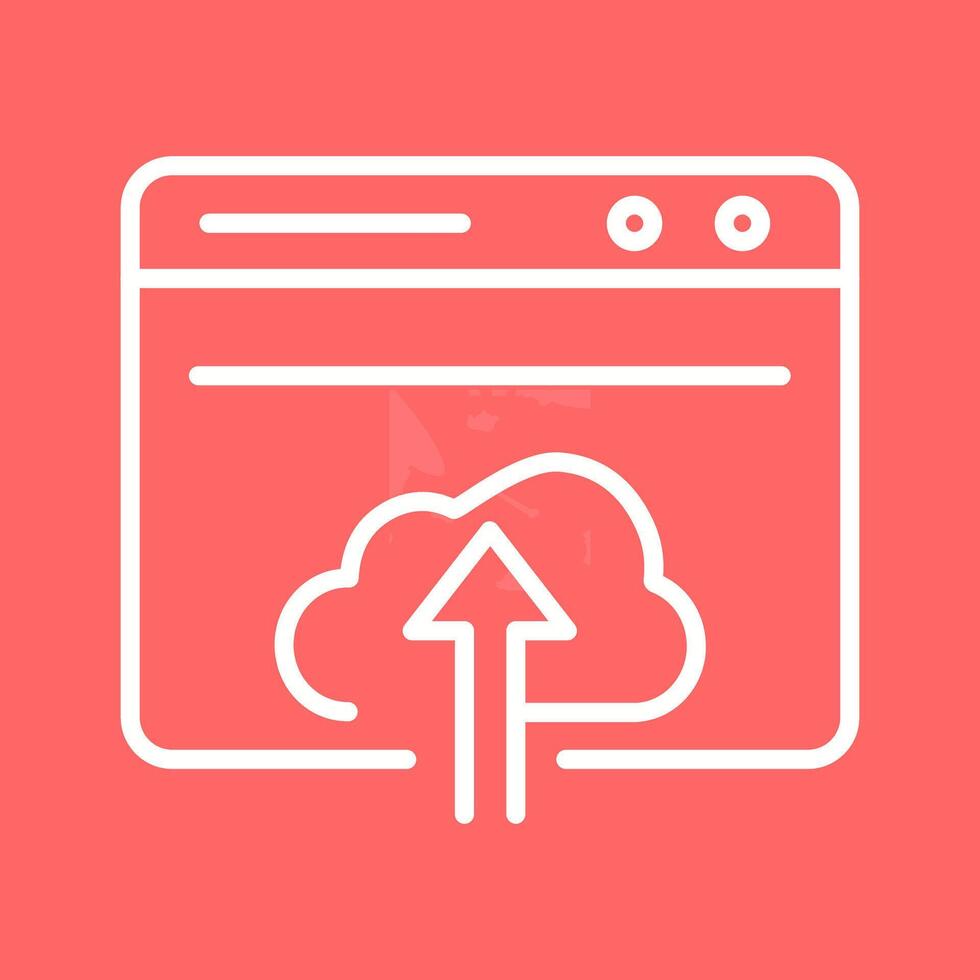 Upload Web Vector Icon