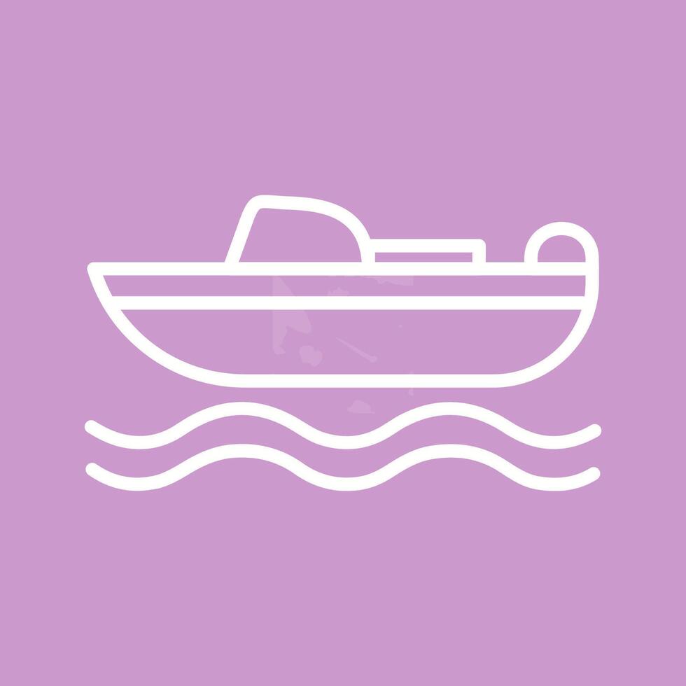 icono de vector de barco