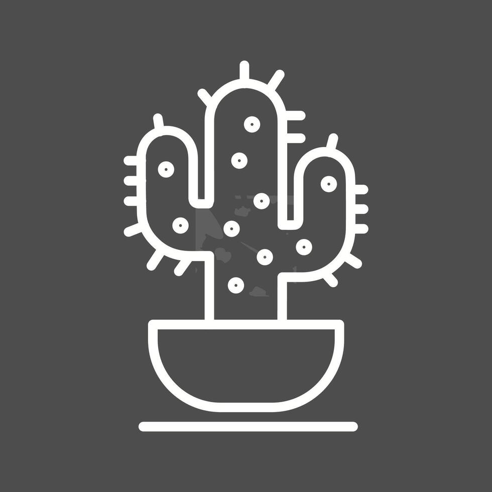 icono de vector de cactus