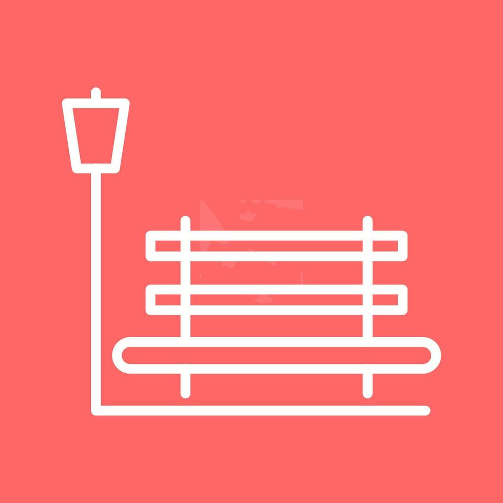 Relaxation Bench Vector Icon
