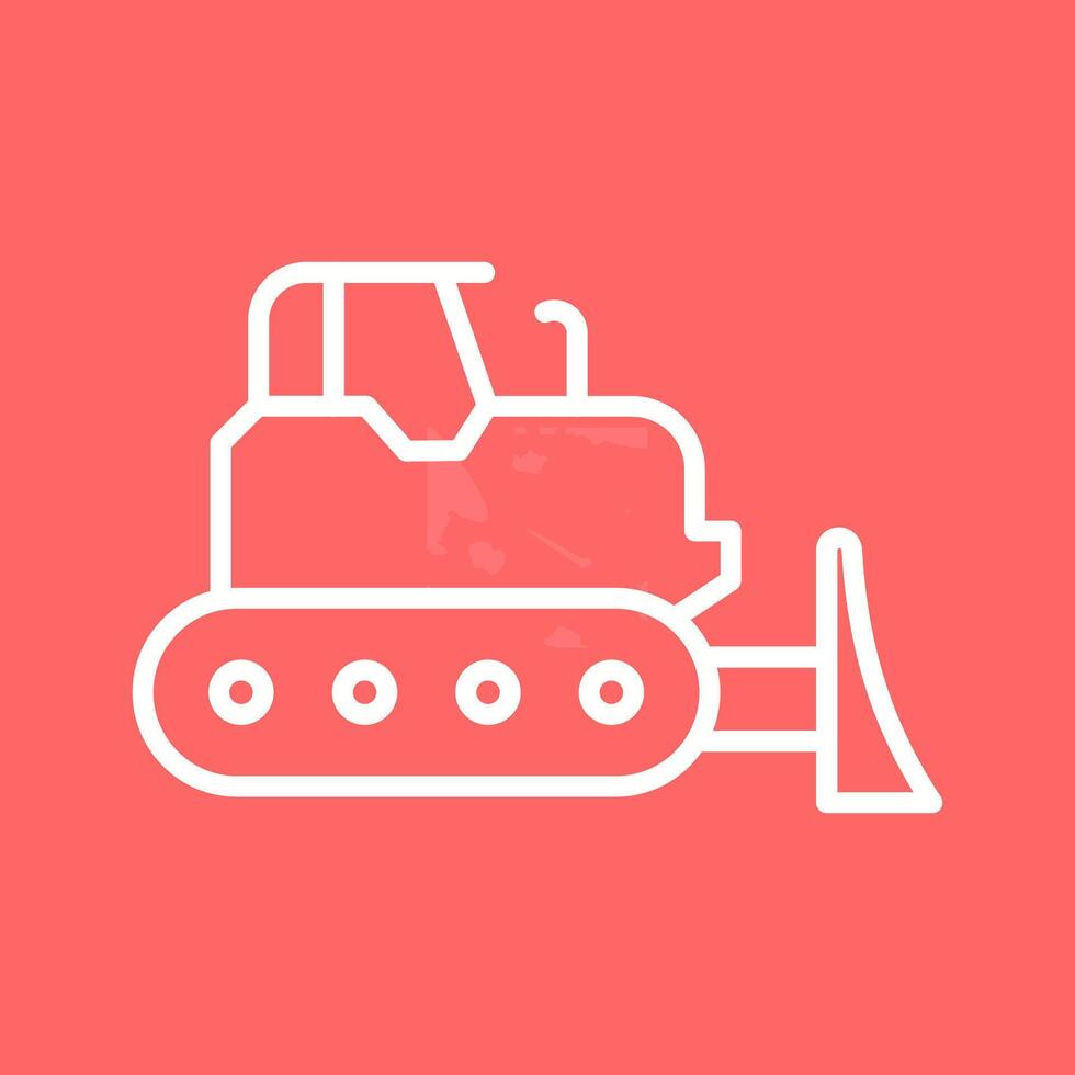 Bulldozer Vector Icon