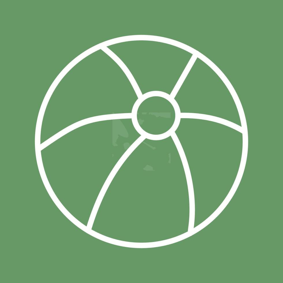 Beach Ball Vector Icon