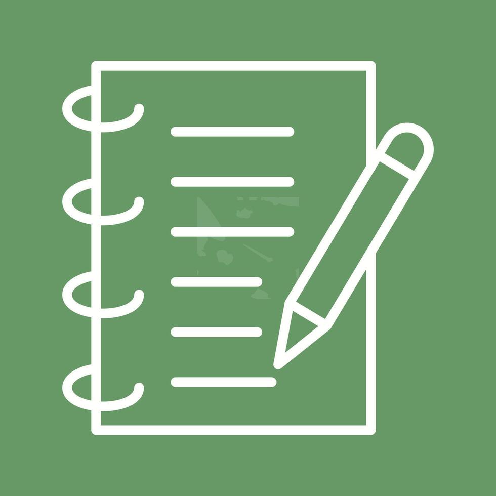 Spring Notebook Vector Icon