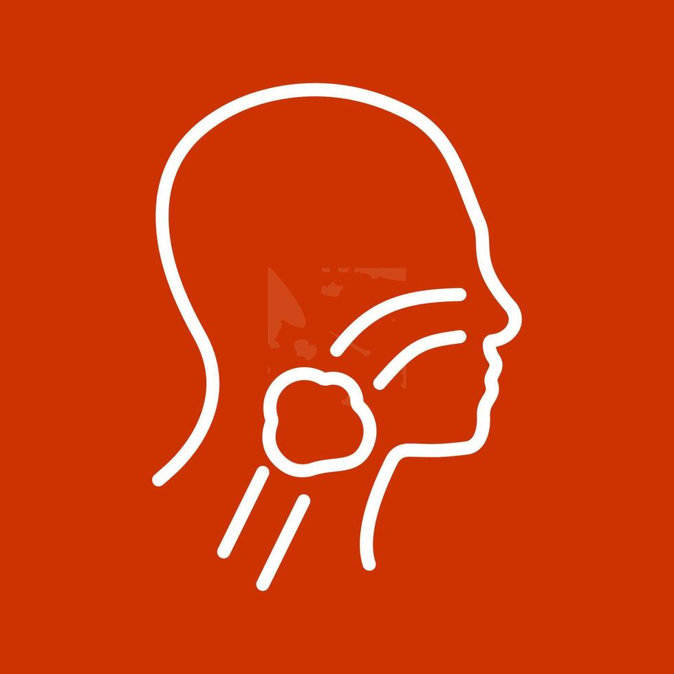 Throat Cancer Vector Icon