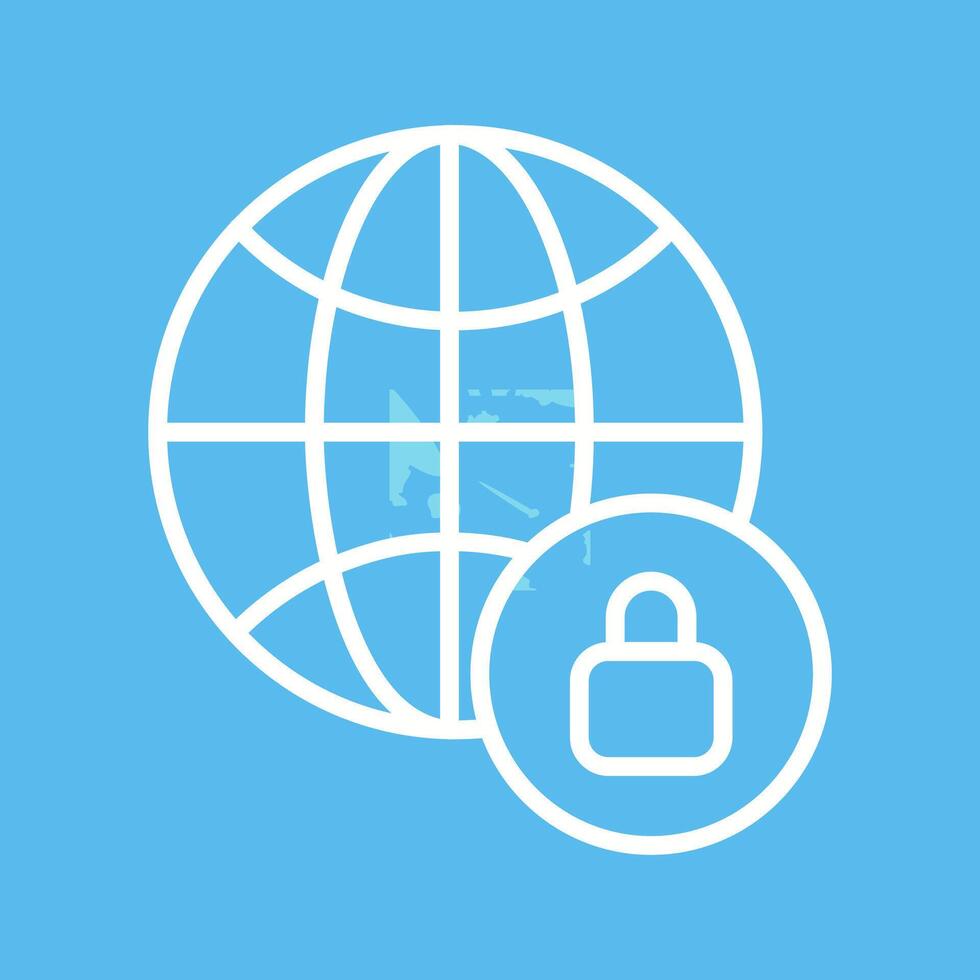 Worldwide Security Vector Icon