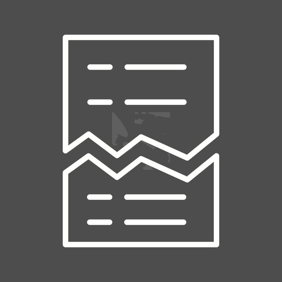 Corrupted List Vector Icon