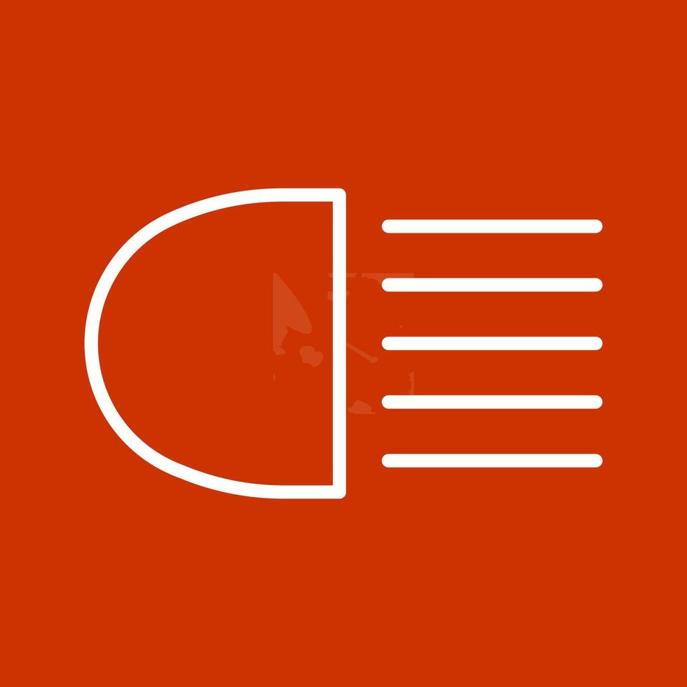 Headlight Vector Icon