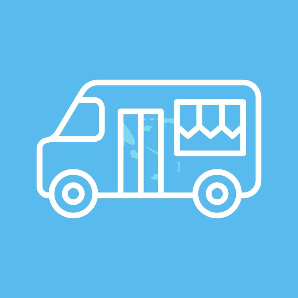 Fast Food Truck Vector Icon