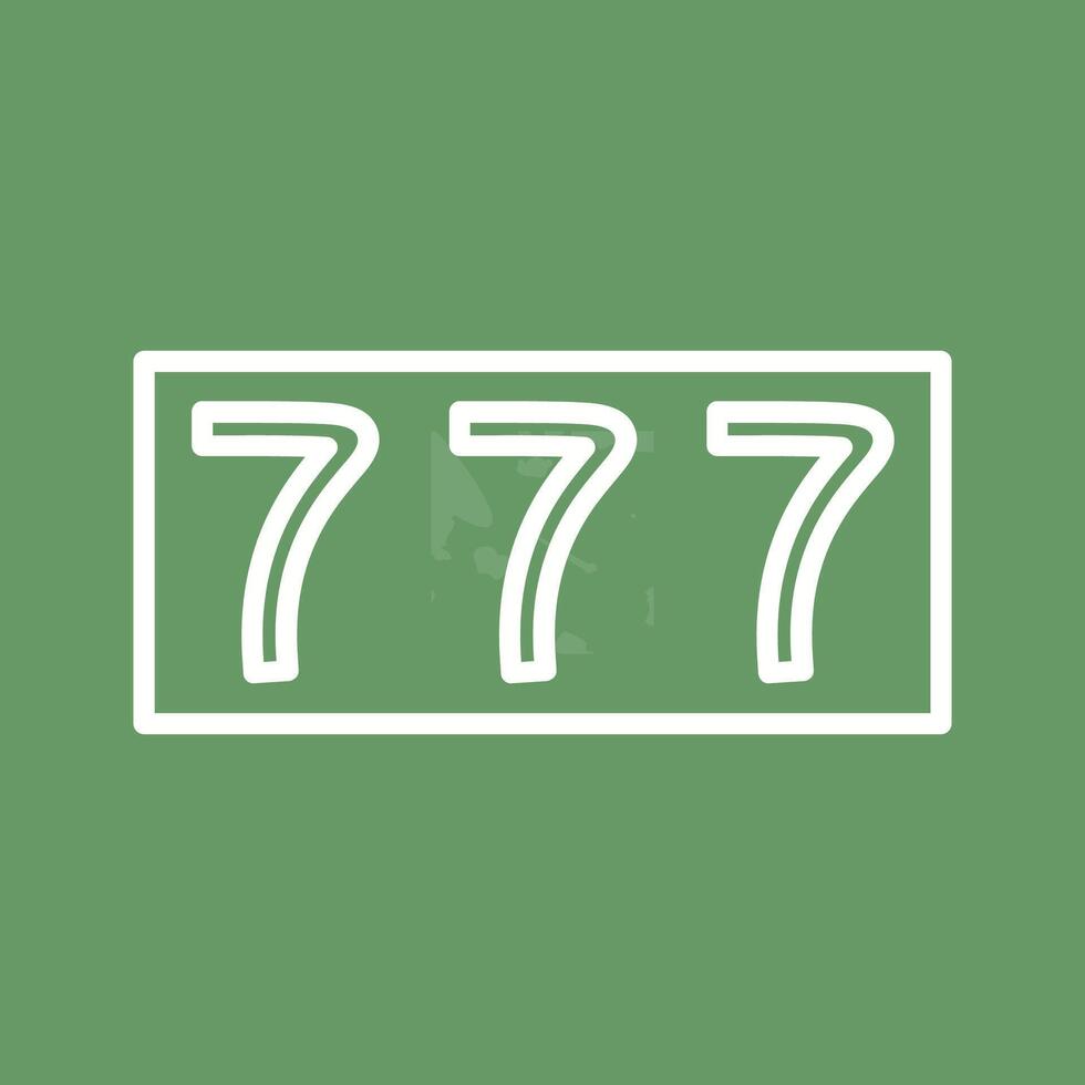 Triple Sevens Vector Icon