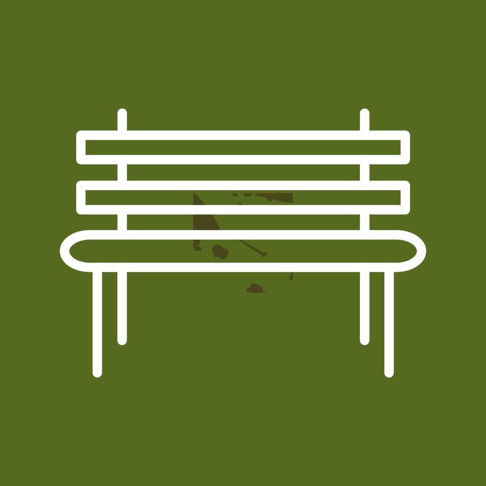 Garden Bench Vector Icon