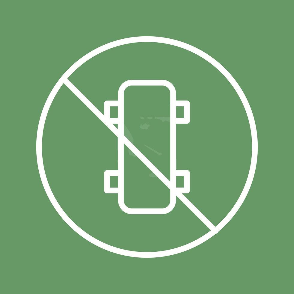 No Skating Vector Icon