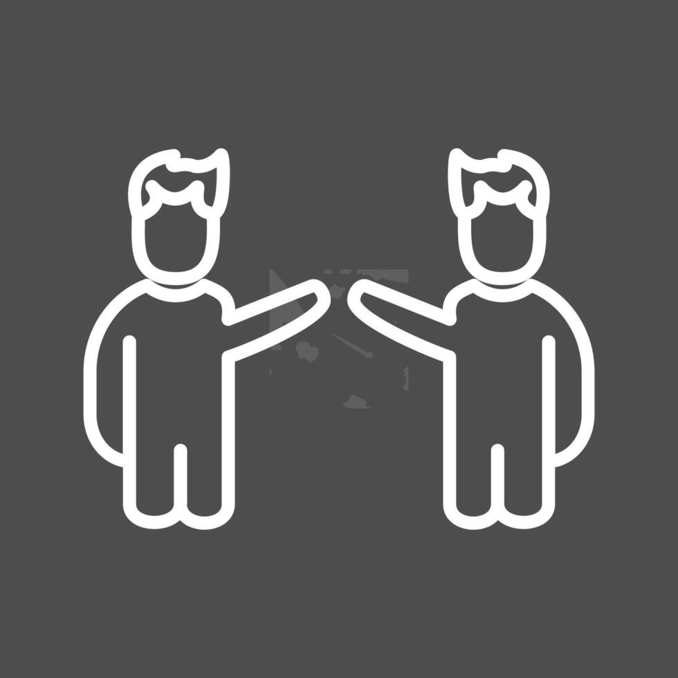 Waving to People I Vector Icon