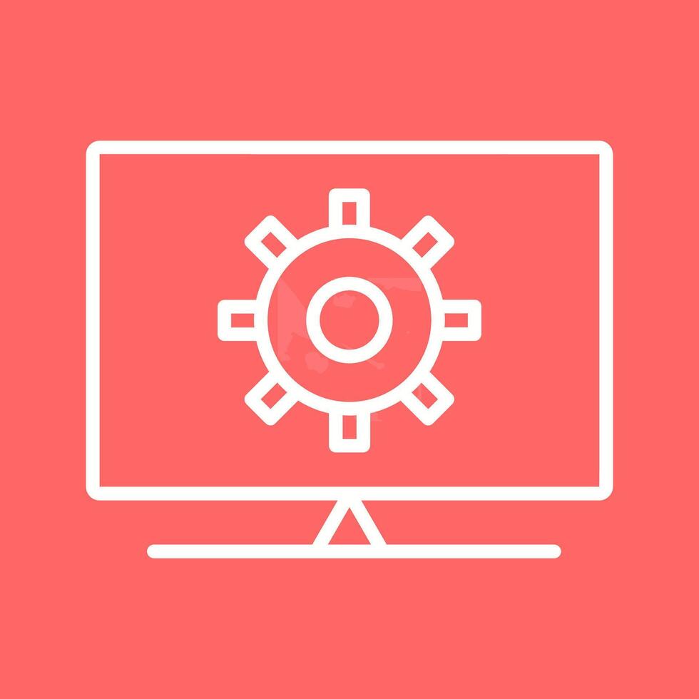 Computer Settings Vector Icon