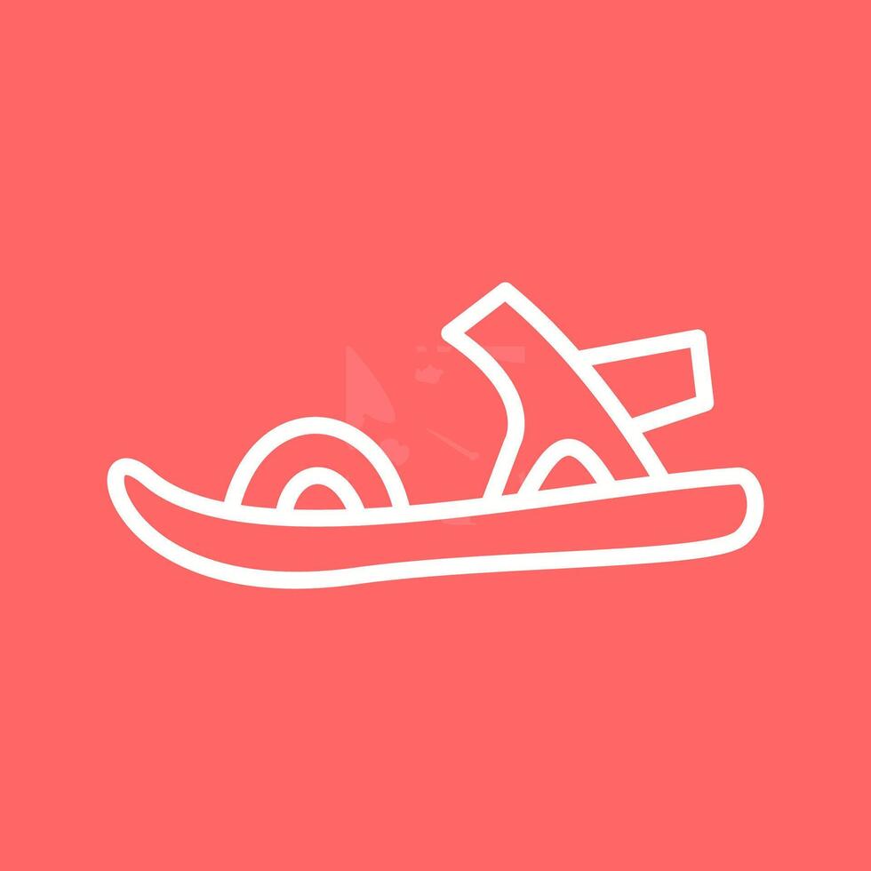 Stylish Sandals Vector Icon