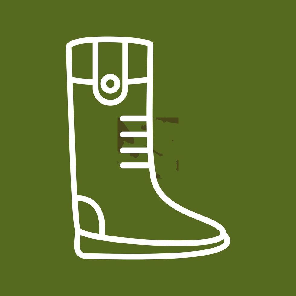 icono de vector de botas largas