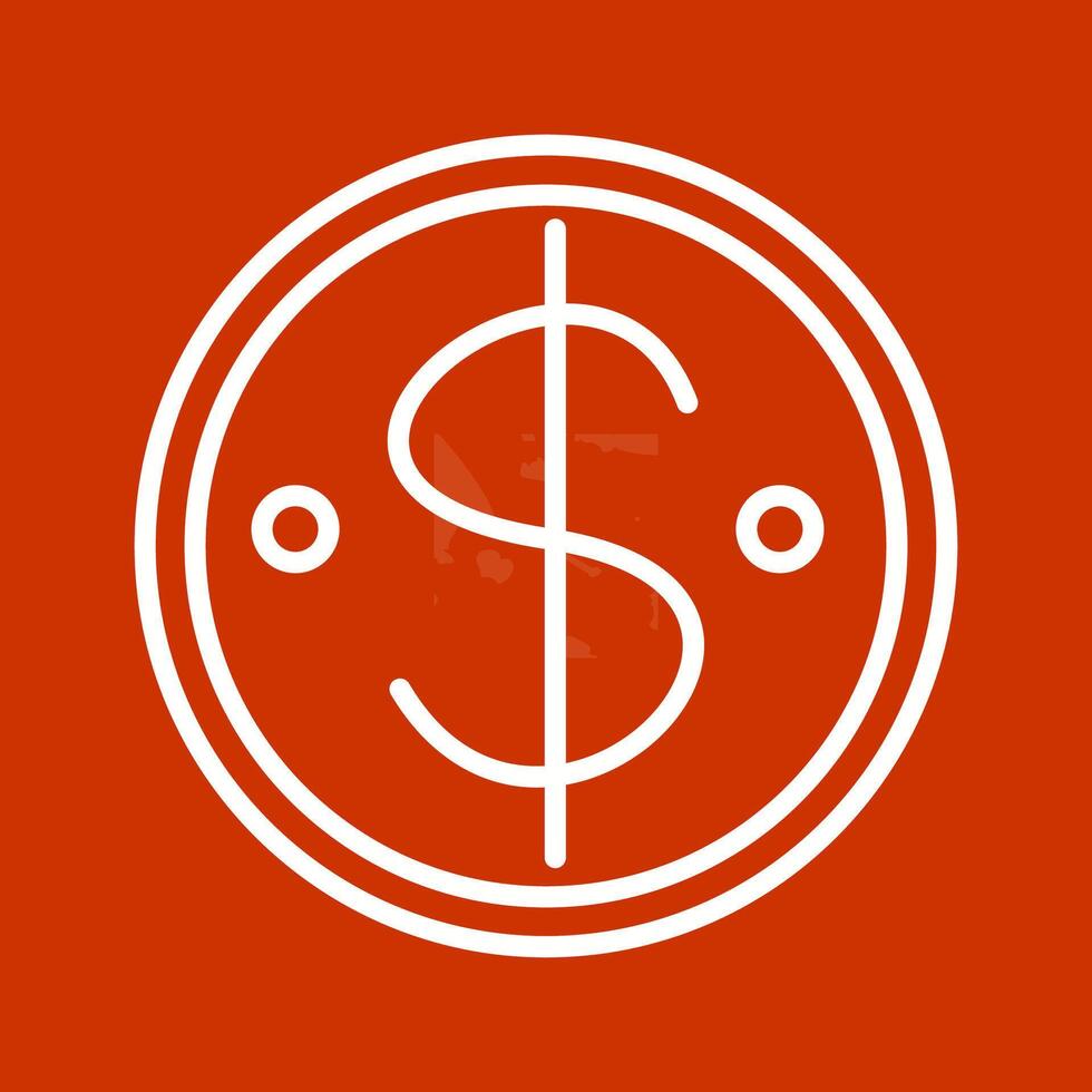 Dollar Coin Vector Icon