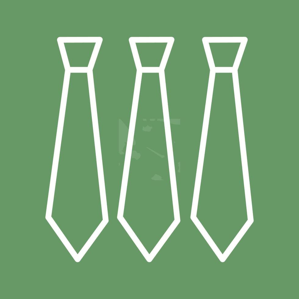 Three Ties Vector Icon