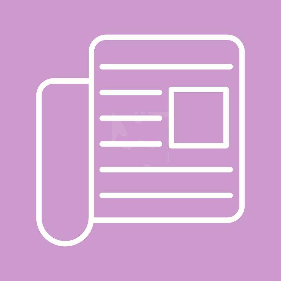 Newspaper Vector Icon